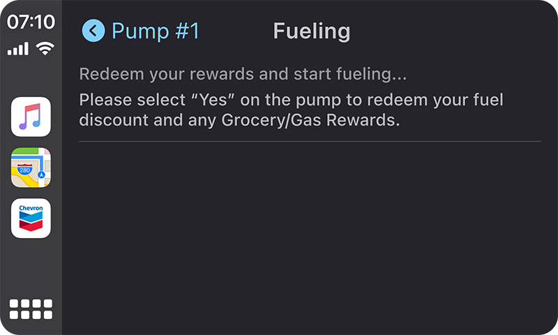 Follow instructions to fuel screen apple carplay
