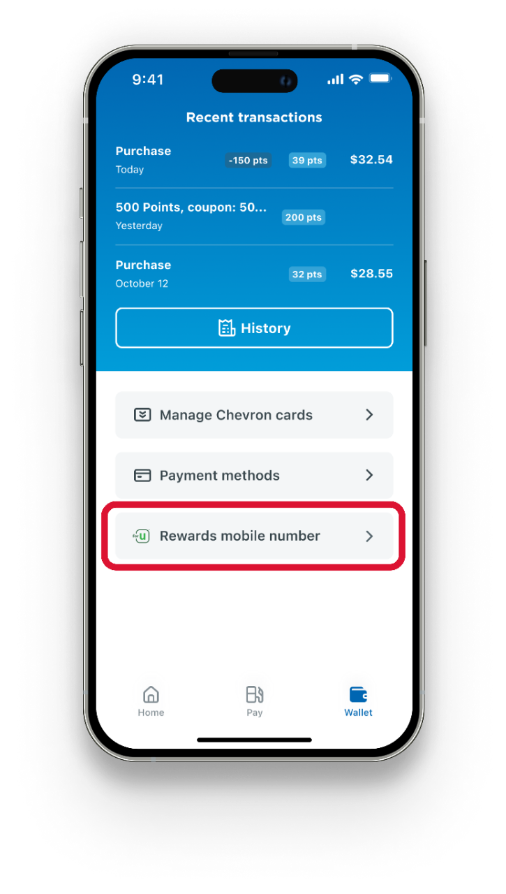 Select Rewards mobile number