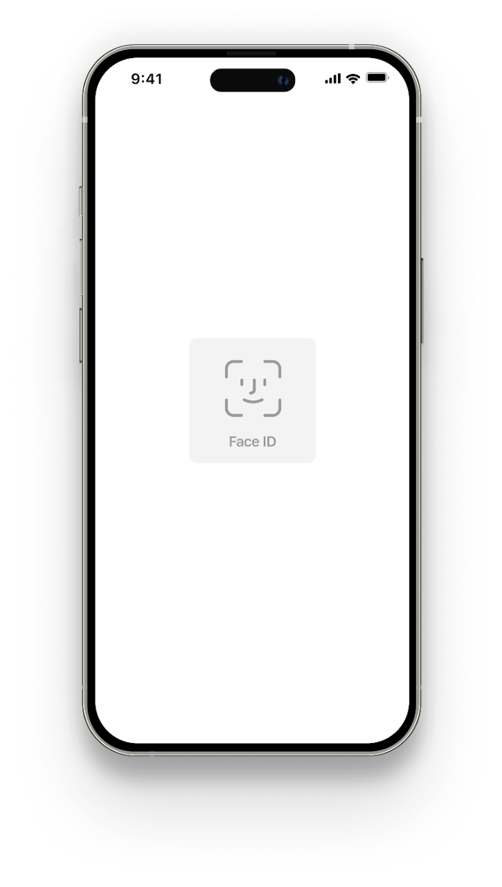 Mobile app Authorize payment with PIN or Biometrics
