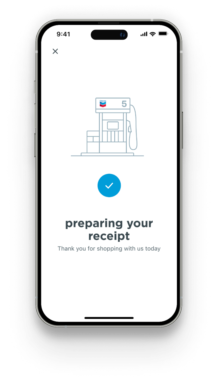 Preparing your receipt