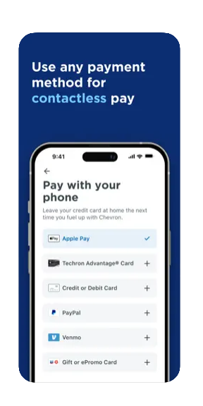 Use any payment methods for contactless pay