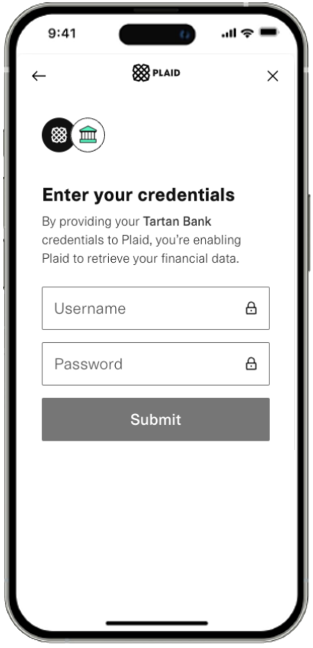 Enter Credentials