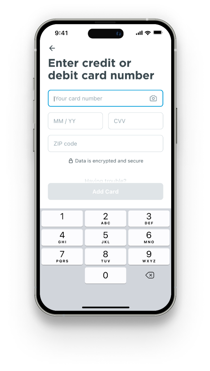 Step 3./ Enter credit card information