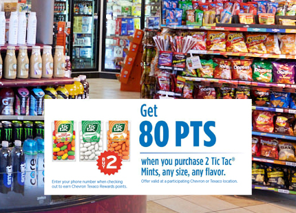 Convenience store earn points to get rewards